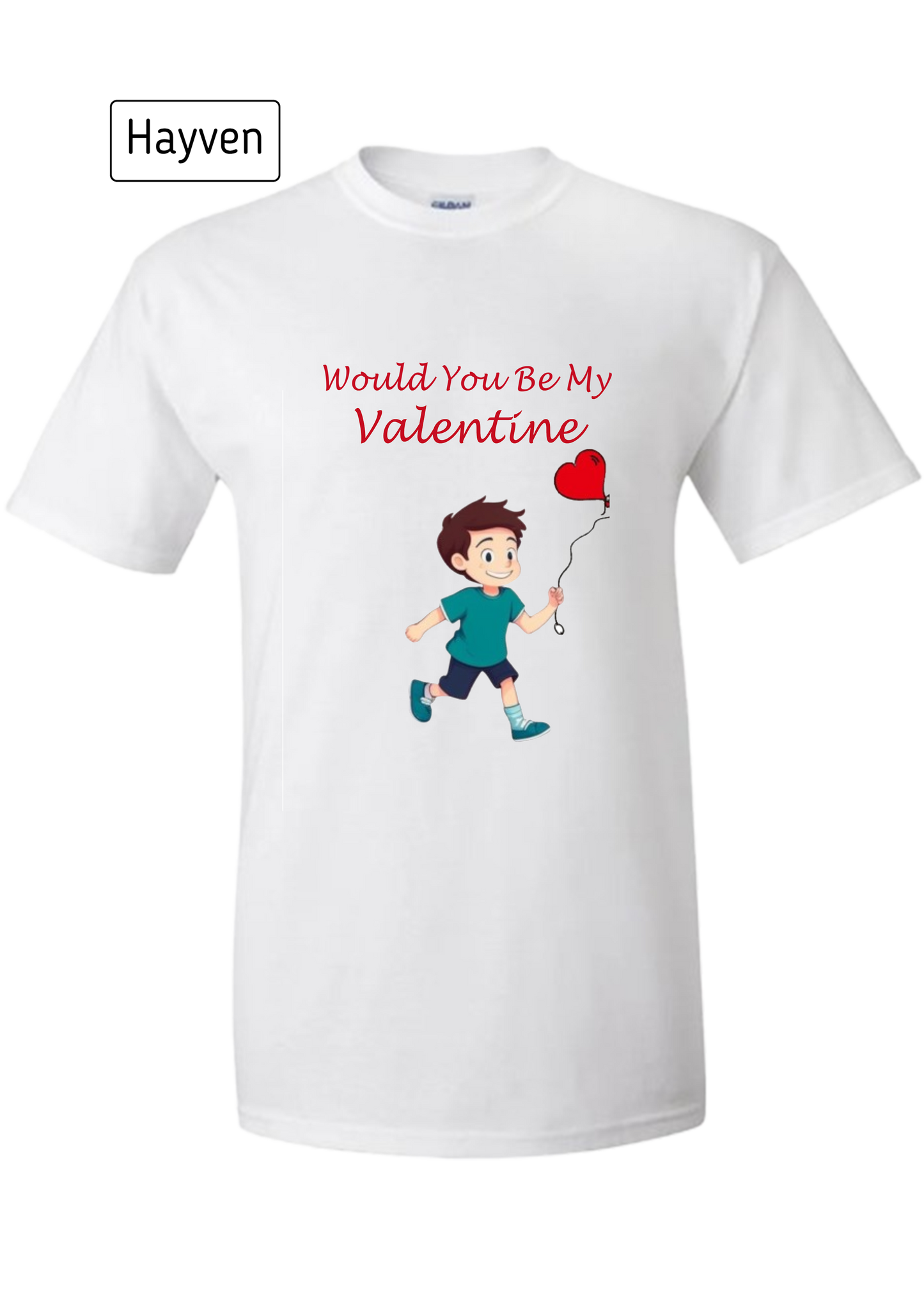 Will You Be My Valentine - Cute Romantic Man Cotton T-Shirt
