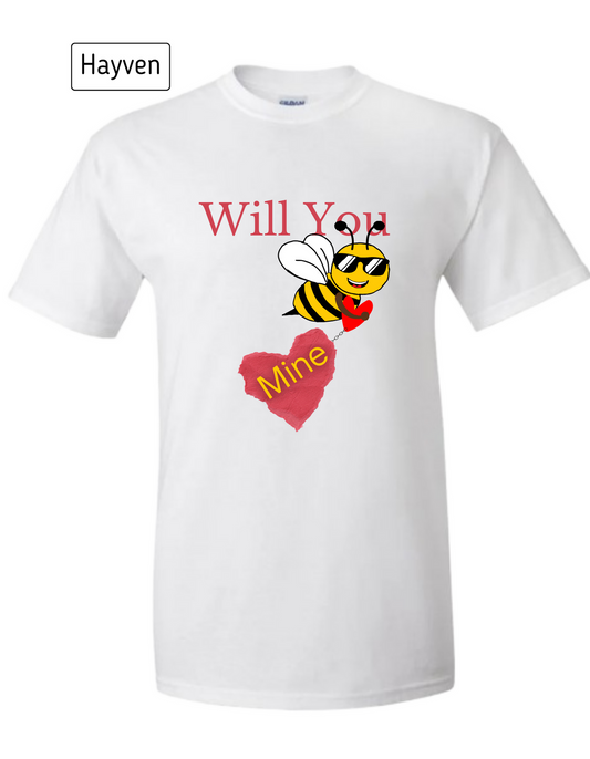 Bee Mine Romantic Cotton T-Shirt