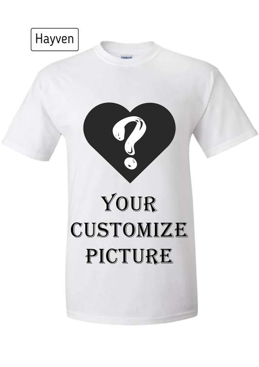 Customizable Design Cotton T-Shirt
