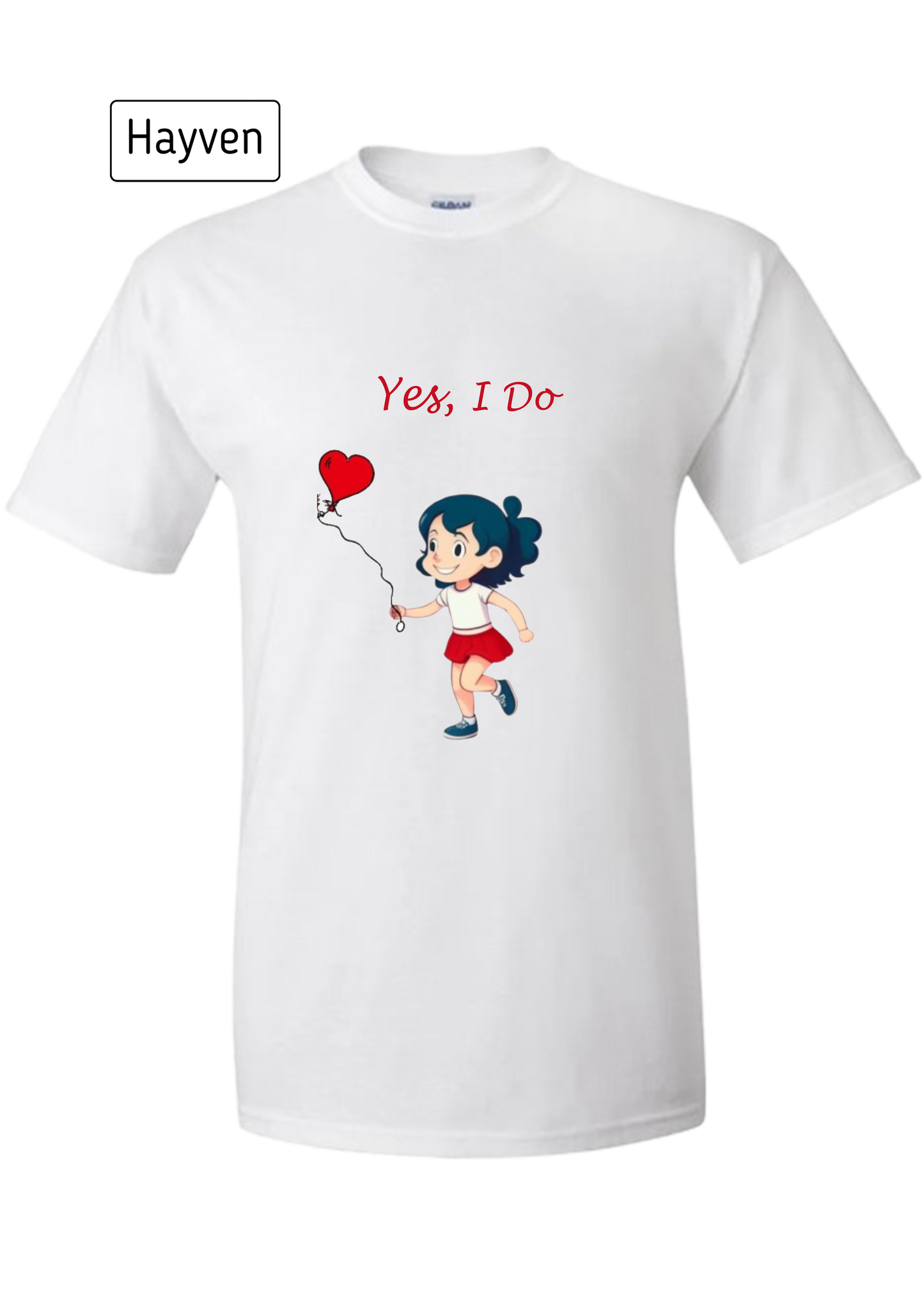 Yes I Do - Cute Romantic Woman Cotton T-Shirt